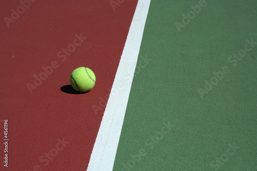 Tennis Ball out of bounds © Jim Mills