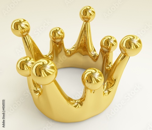 krone in gold