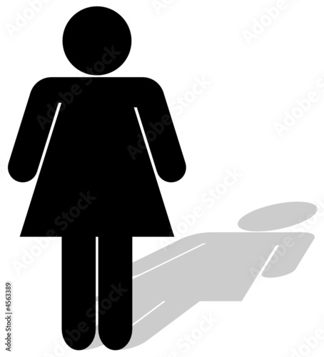 silhouette d'une femme SVG