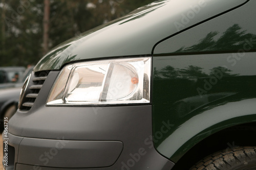 Close-up of head light.