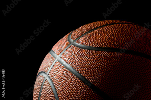 Basketball on black