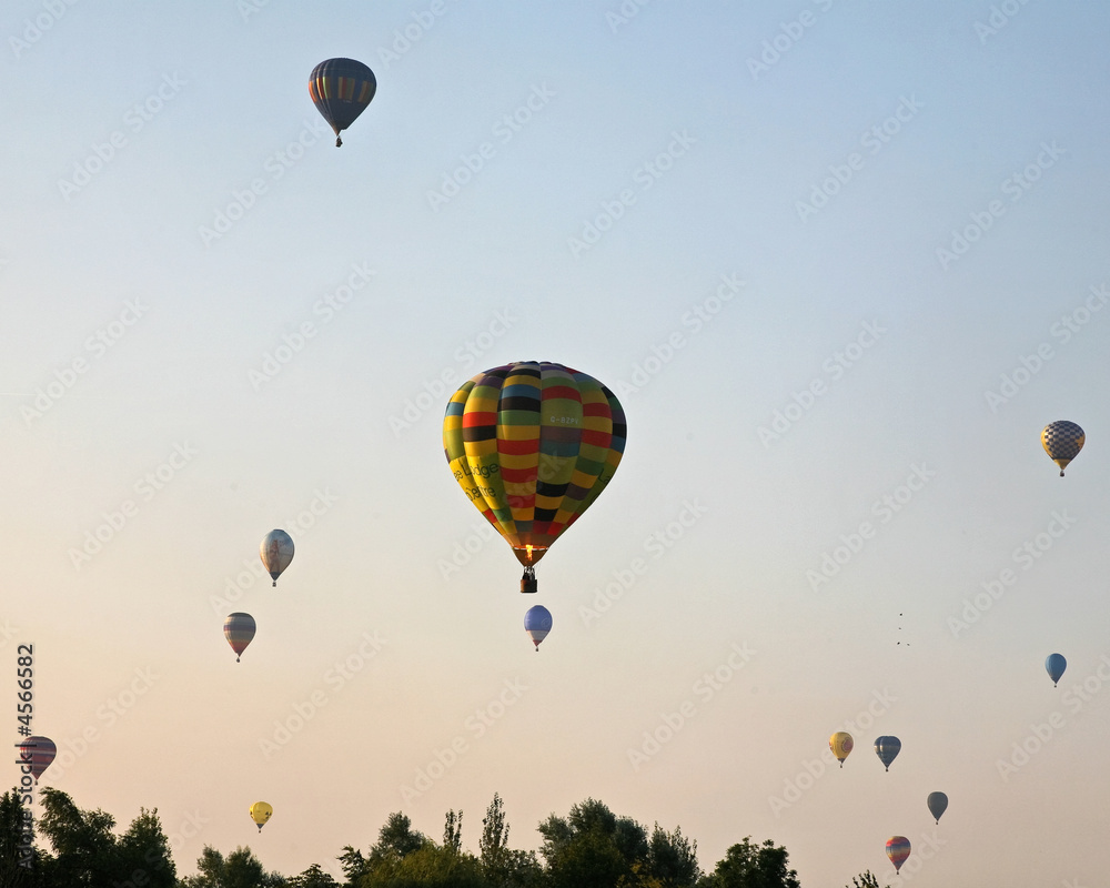 Hot Air Balloon Morning Rise