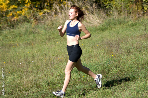 woman and running