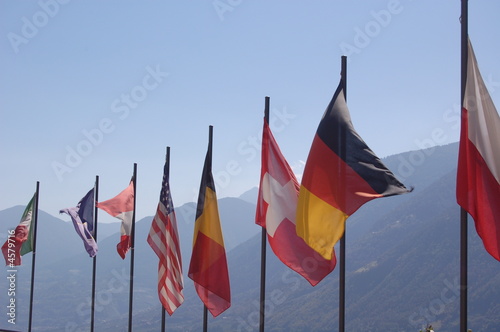 die Fahnenstangen