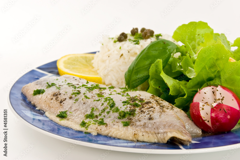 gourmet matjes filet mit soße und salat 3