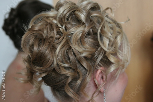 hairstyle up do blond formal event party