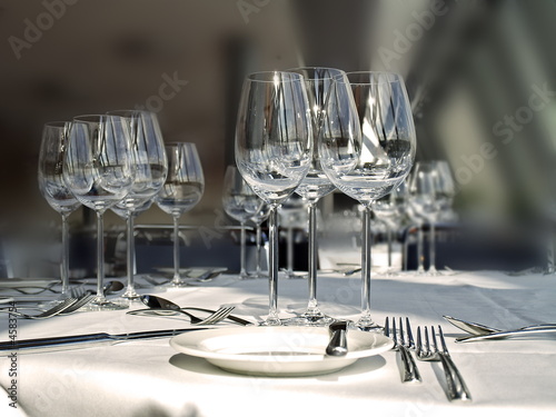 gedeckter tisch