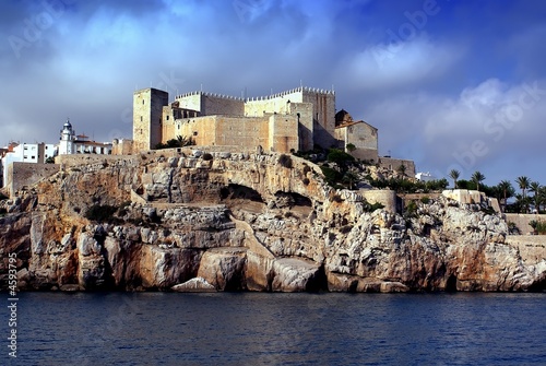 Billede på lærred Castillo -Peñiscola (Castellon) Costa Azahar -el Baix Maestrat