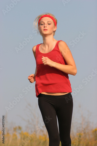 Blonde Teen Jogger