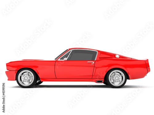 Red Classical Sports Car