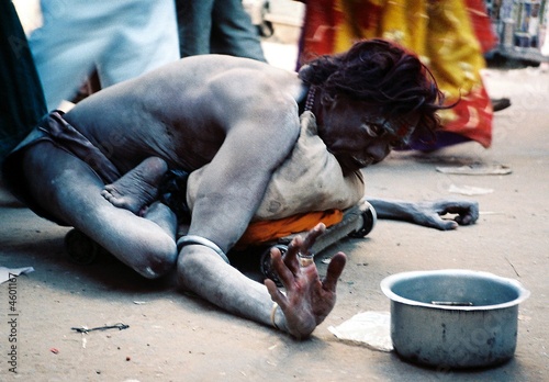 saddhu mendiant à Jaisalmer, Inde photo