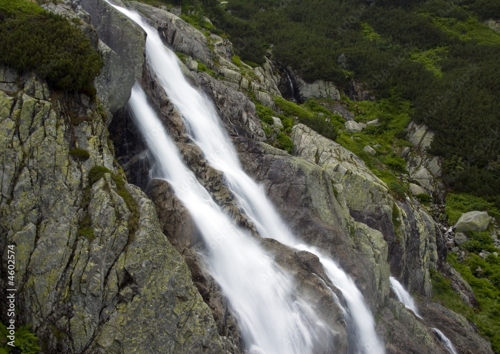 Mountain waterfall