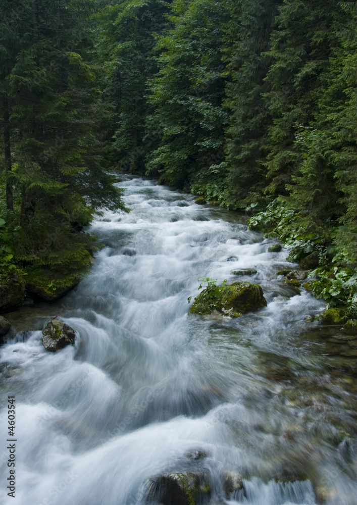 Mountain waterfall Mountain waterfall