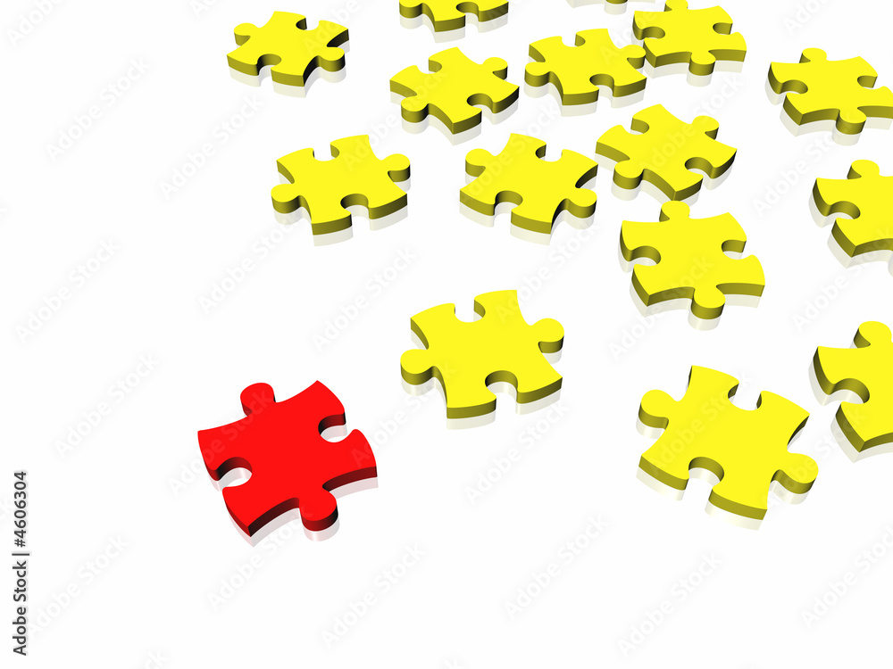 Obraz premium Unique puzzle conept