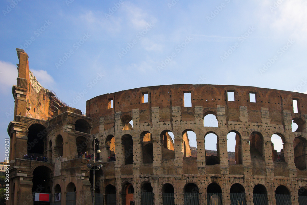Famous Colosseum or Coliseum in Rome