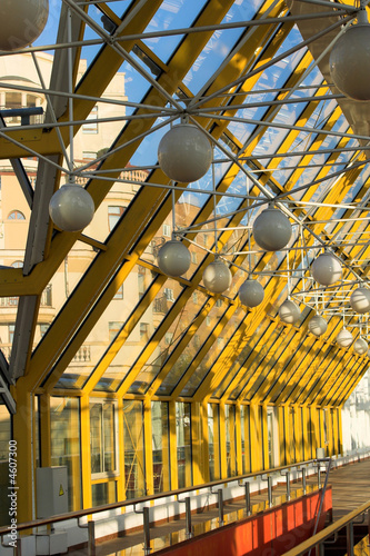 Yellow corridor photo