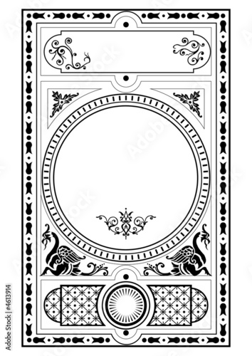 Принти на полотні victorian gothic design elements