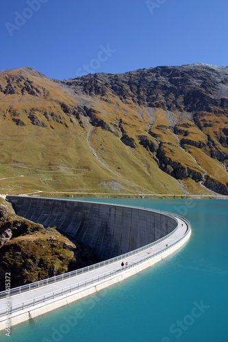 Obraz na płótnie Barrage de Moiry w salonie