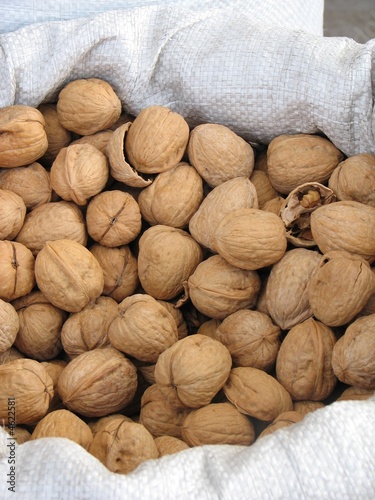 Walnuts in a sack