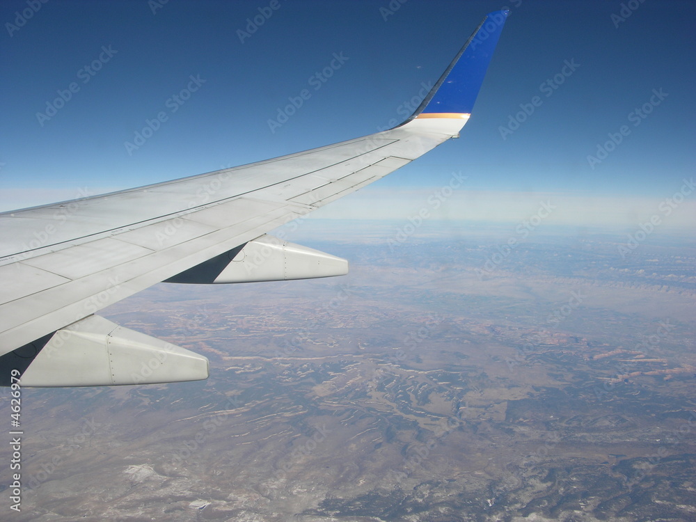 Obraz premium View from Airplane Window