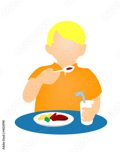 Boy Eating Icon