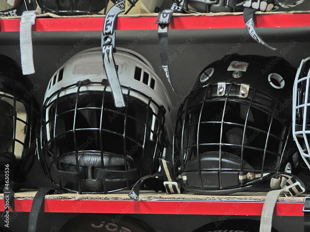 Fototapeta premium hockey helmets