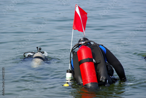 Divers Going Down