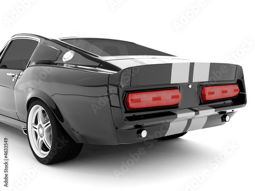 Fotografie, Obraz Black Classical Sports Car