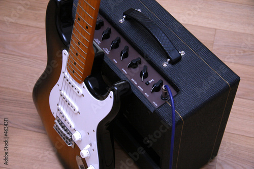 guitar and sound amp