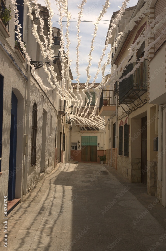 Obraz premium Calle en fiesta