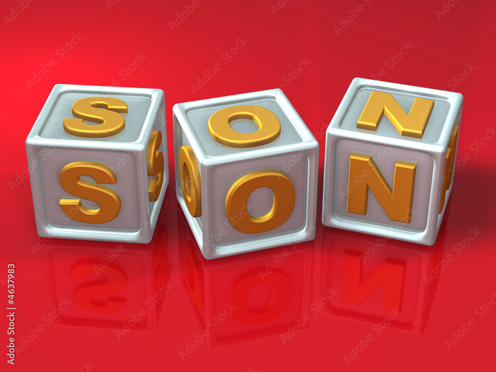 block letters - 3d concept illustration block letters - 3d concept illustration