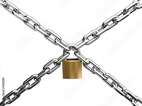 chain cross lock photo