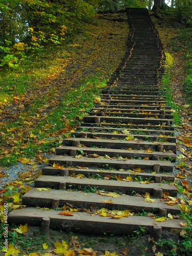 old wooden staircase