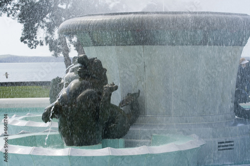 Fountain & Mythical Bronze Sea Creature