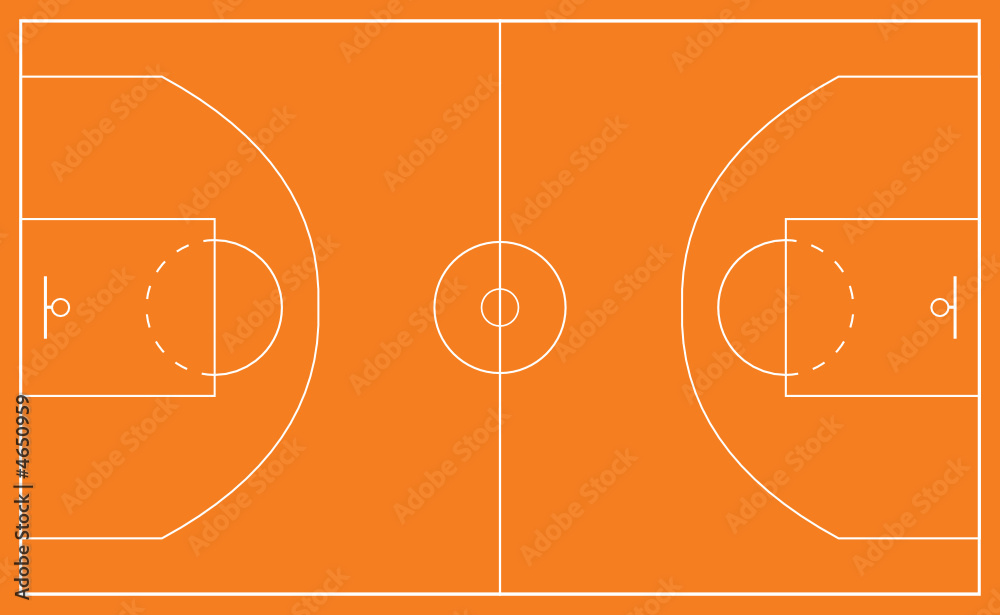 Fototapeta premium Basketball court