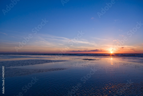 sunset on the beach