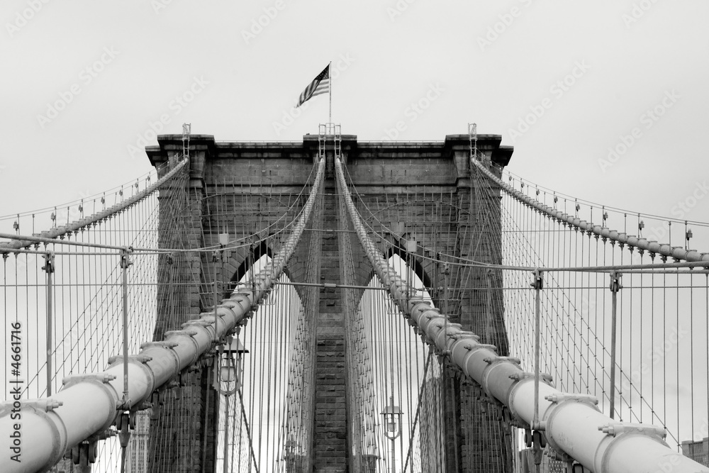 Fototapeta premium Brooklyn Bridge B&W