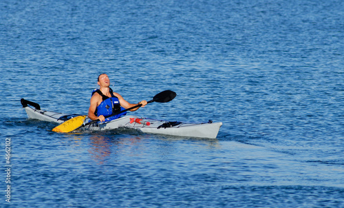 Kayaker emerges after float-asisted roll