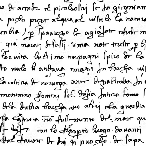 Wallpaper Mural  Vector seamless tiling manuscript background.  Torontodigital.ca