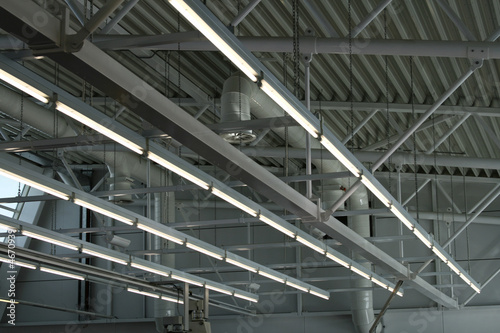 factory ceiling lights photo