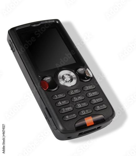 Modern black cellular phone