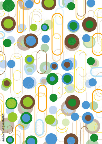 retro floating blue green pods 