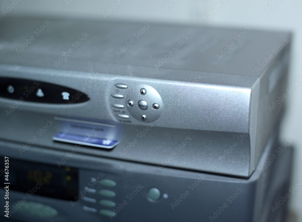 Obraz premium satellite and cable tv boxes
