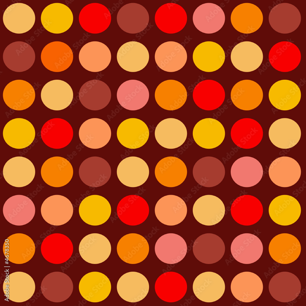 Ronds tons orangés - motifs répétitifs Ronds tons orangés - motifs répétitifs