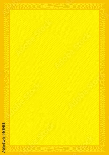 Secure Orange Frame With Yellow Background