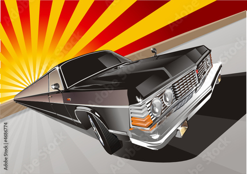 Very long vintage limo