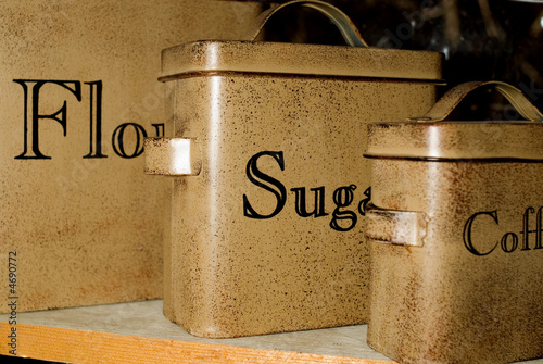 Antique Baking Canisters