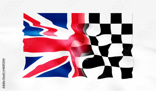 uk and racing flag