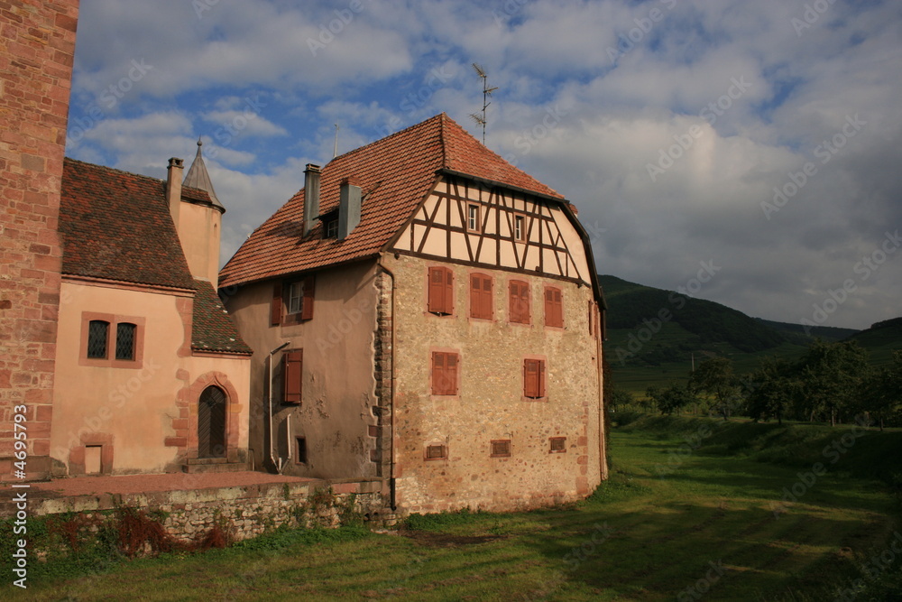 Maison fortifiée à Kientzheim (Alsace - Haut Rhin)