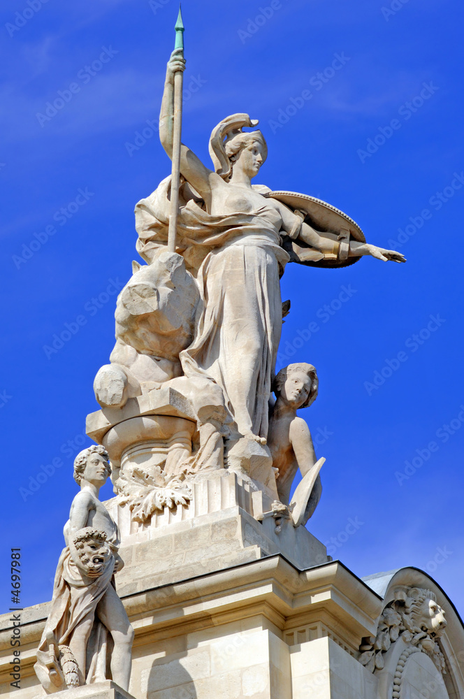 France, Paris: statue of Grand Palais